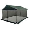 vidaXL Camping-teltta verkkoseinill&auml; Armivihre&auml; 340 x 260 x 220 cm