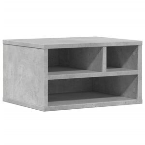 vidaXL Tulostinteline betoninharmaa 40x32x22,5 cm tekninen puu