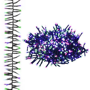 vidaXL Cluster LED-valonauha 1000 LED-valoa moniv&auml;rinen pastelli 11 m