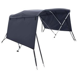 vidaXL 3-kaarinen Bimini-kate sivuseinill&auml; 183x(137-152)x137 cm