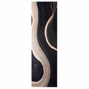 vidaXL Keitti&ouml;matto Musta 150 x 45 cm Sametti