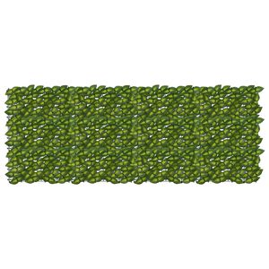 vidaXL Parvekkeensuoja lehdill&auml; Vihre&auml; ja keltainen 200 x 75 cm