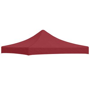 vidaXL Juhlateltan katto 3x3 m viininpunainen 270 g/m&sup2;