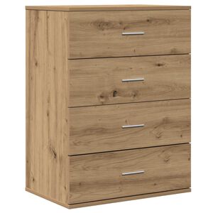 vidaXL Sivup&ouml;yt&auml; Artisan tammi 60 x 39 x 80 cm Tekninen puu