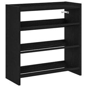 vidaXL Kenk&auml;teline musta 60x25x62 cm tekninen puu