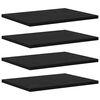 vidaXL Hyllylevy 4 pcs Musta 40 x 30 x 1,5 cm Tekninen puu