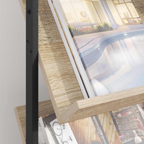 vidaXL Lehtiteline Sonoman tammi 68 x 40 x 123.5 cm Tekninen puu