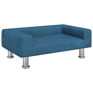 vidaXL Koiranpeti sininen 70x45x26,5 cm sametti