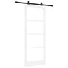 vidaXL Liukuovi ORKDAL Valkoinen 83 x 211 cm T&auml;ysi m&auml;nty ja lasi
