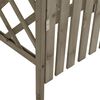 vidaXL Pergola portilla 116x40x204 cm harmaa t&auml;ysi kuusi
