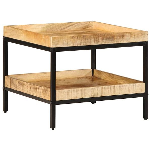 vidaXL Sivup&ouml;yt&auml; hyllyll&auml; Ruskea 55 x 55 x 45 cm Kiinte&auml; mango puu