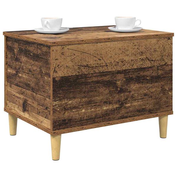 vidaXL Y&ouml;p&ouml;yt&auml;kaappi Vanha puu 60 x 44,5 x 45 cm Tekninen puu