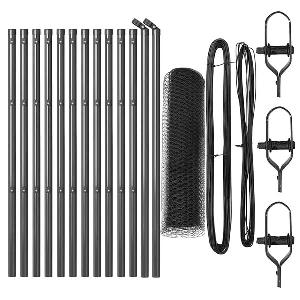 vidaXL Aitalatu Harmaa 25 x 0,5 m (25 mm verkko) Ter&auml;s