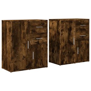 vidaXL Senkit 2 kpl savutammi 60x31x70 cm tekninen puu