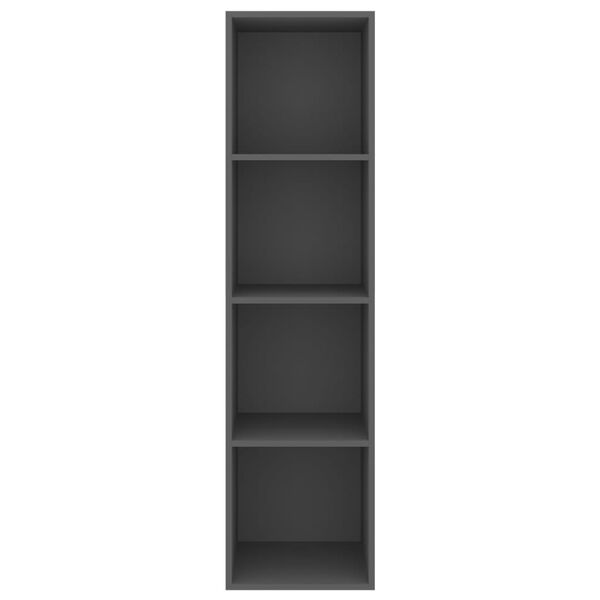 vidaXL Sein&auml;kiinnitett&auml;v&auml; TV-taso harmaa 37x37x142,5 cm tekninen puu