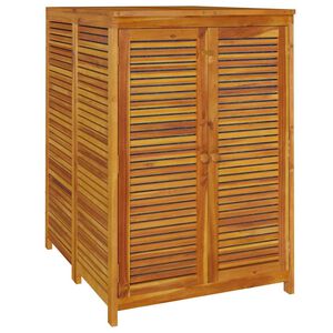 vidaXL Ulkos&auml;ilytyslaatikko 70x87x104 cm t&auml;ysi akasiapuu