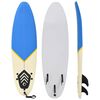 vidaXL Surffilauta 170 cm sininen ja kerma