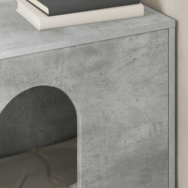 vidaXL Kissatalo Betoni 51 x 30 x 52 cm Tekninen puu