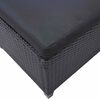 vidaXL Ulkokalusteet Musta polyrottinki