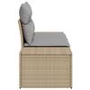 vidaXL Puutarhasohva Beige 123 x 62 x 69 cm polyrottinki