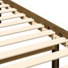 vidaXL Sängynrunko hunajanruskea täysi mänty 200x200 cm