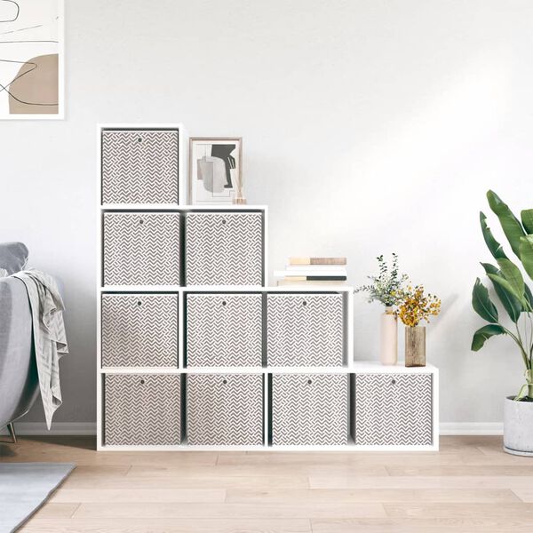 vidaXL Taitettavat säilytyslaatikot 10 kpl ruskea 32x32x32 cm