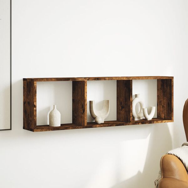 vidaXL Sein&auml;kaappi 100x16x30 cm savutammi tekninen puu