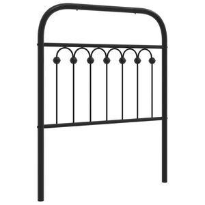 vidaXL Metallinen vaihtop&auml;&auml;ty musta 75 cm