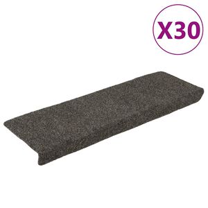 vidaXL Porrasmatot itseliimautuvat 30 kpl 65x21x4 cm antrasiitti suorakaiteen muotoinen reuna