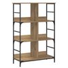 vidaXL Kirjahylly 4 tasoa 78,5 x 33 x 117,5 cm metallia PB