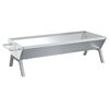 vidaXL Grillialusta hopea 118x42x30,5 cm ruostumaton ter&auml;s