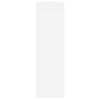 vidaXL Kenk&auml;kaappi korkeakiilto valkoinen 63x24x81 cm tekninen puu