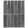 vidaXL Suorakulmainen laatta 50 kpl Harmaa 29 x 23 x 0,08 cm
