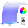 vidaXL Uima-altaan suihkul&auml;hde RGB LED-valoilla akryyli 50 cm