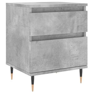 vidaXL Y&ouml;p&ouml;yt&auml; betoninharmaa 40x35x50 cm tekninen puu