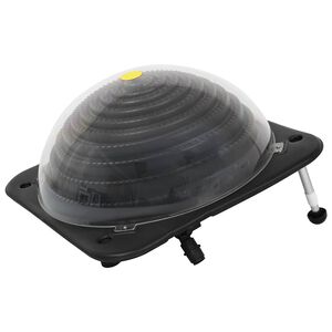 vidaXL Aurinkovoima uima-altaan l&auml;mmitin 75x75x36 cm HDPE alumiini