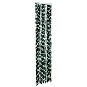 vidaXL Hy&ouml;nteisverho vihre&auml; ja valkoinen 56x185 cm Chenille