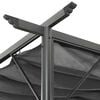 vidaXL Pergola sis&auml;&auml;nvedett&auml;v&auml; katto antrasiitti 3x3 m ter&auml;s 180 g/m&sup2;