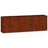 vidaXL Kukkalaatikot 2 kpl ruoste Corten ter&auml;s 53x10x17 cm