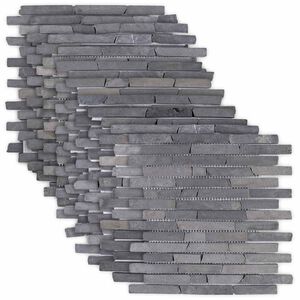 vidaXL Mosaiikkilaatat Harmaa 30 x 30 cm Marmori