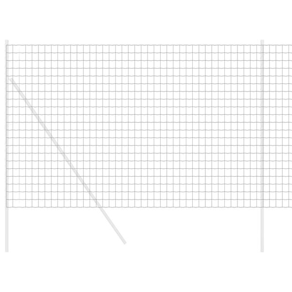 vidaXL Euroaita Musta 1.6 x 10 m PVC-pintainen rauta