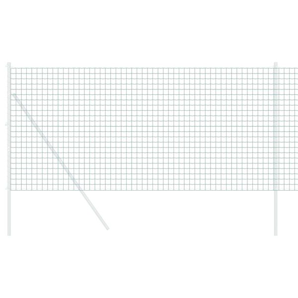 vidaXL Euroaita Vihreä 1 x 25 m PVC-pintainen rauta