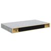 vidaXL Kelluvat sein&auml;hyllyt 2 kpl betoninharmaa 40x23x3,8 cm MDF