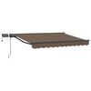 vidaXL Manuaalinen markiisin runko LED-valoilla Taupe 2,5 x 2 m