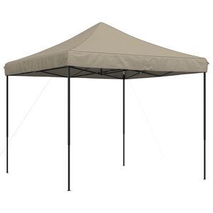 vidaXL Taitettava pop-up juhlateltta taupe 292x292x315 cm