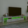 vidaXL TV-taso LED-valoilla betoninharmaa 230x36,5x40 cm