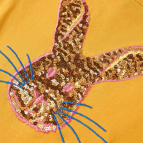 Lasten pitk&auml;hihainen T-paita okra 140