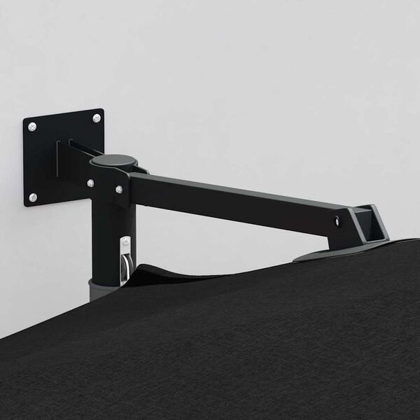 vidaXL Puutarhavarjo Musta 248 x 248 x 148 cm Polyesteri ja teräs