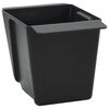 vidaXL Kukkalaatikot euroalustoille 12 pcs Musta 14 x 9 x 9,5 cm