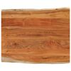 vidaXL P&ouml;yt&auml;levy 110x80x3,8 cm suorakaide t&auml;ysi akasiapuu el&auml;v&auml; reuna